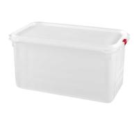 GREAT PLASTIC S.L. Contendedor de Alimentos/Fiambrera Rectangular con Capacidad de 6,5 litros, Blanco, 32,5x17,6x15