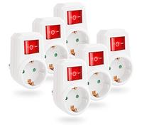 greate 6x enchufe conmutador - regleta con interruptore individual