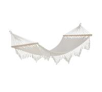GREATOYAR Hamaca Colgante de Tela para Viaje y Camping, Suave y Transpirable, para Jardín al Aire Libre, Portátil con Estructura de Madera para Exteriores, 100x200-260cm