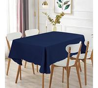 GREATOYAR Mantel Antimanchas Rectangular, Mantel Impermeable, Hule Mesa, Resistente, Lavable, Impermeable, Ideal para Interiores y Exteriores, para Decoración de Mesa, Azul, Medida 140x300cm