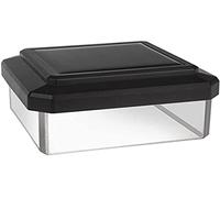 Green Blue GB126 Lámpara solar LED para poste de 60 x 60 mm | cubierta en forma de sobre, luz neutra de 4000 K | sensor crepuscular, instalación sin cables | autonomía de hasta 8 horas