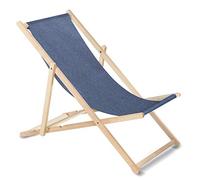 Green Blue GB183M Tumbona Clásica Plegable Ajustable de Madera Melange (Melange - Azul)
