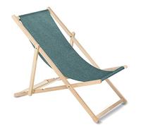 Green Blue GB183M Tumbona Clásica Plegable Ajustable de Madera Melange (Melange - Turquesa)