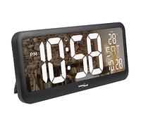 Green Blue GB214 Reloj Digital con Sensor de Temperatura Alarma Pantalla LCD 37x17cm