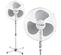 Green Blue GB560 Ventilador de Pedestal, 40 Vatios, 3 Niveles de Velocidad, Diametro de 40 cm, Bajo Nivel de Ruido, Ventilador de Oscilación, Blanco