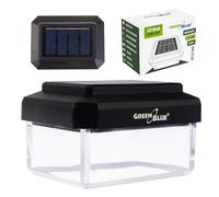 Green Blue Lámpara LED solar para poste con sensor crepuscular, luz blanca cálida 3200 K | cubierta en forma de sobre | el producto no requiere etiqueta energética (61 x 41 x 45 mm, GB125 WW)