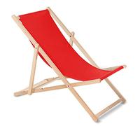Green Blue Tumbona (Rojo) Hecha de Madera de Haya, Disponible en 12 Colores, práctica, cómoda …