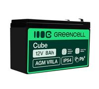 Green Cell AGM 12V 8Ah VRLA Batería de Plomo para Cajas y Balanzas