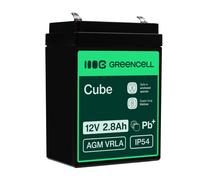 Green Cell AGM Battery 12V 2.8Ah - Battery - Baby (C)