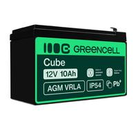 Green Cell AGM Battery Lead Acid 12V 10Ah Maintenance Free for UPS and - Battery - 10000 mAh