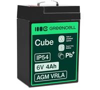 Green Cell Batería AGM VRLA 6V 4Ah - Batería sellada sin Mantenimiento para Sistemas de Alarma, UPS y Dispositivos electrónicos - Alta Durabilidad y Rendimiento confiable