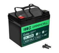Green Cell Batería Cube AGM VRLA 12V 33Ah AGM12V33AH-J