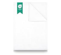 Green Mark Textilien Sábana sin elástico Manta 100% algodón Tamaño 150 x 250 cm Blanco