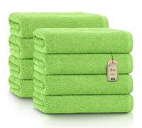Green Mark Toallas - Juego de 8 Piezas - 100% Algodón, Suaves y Altamente Absorbentes, Baño, SPA y Gimnasio, 50 × 100 cm, Verde Manzana