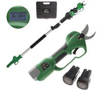 GreenBay TopCut 28 - Tijera eléctrica de poda con pértiga - 2x 16.8V 2Ah - 150/210 cm