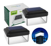 GreenBlue GB125 Lámpara solar LED para poste 60x40 mm - Pack 2
