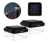 GreenBlue GB127 WW Lámpara LED solar para poste 80x80 mm - 2 unidades