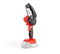GREENCUT GSM210L - Mini motosierra de mano inalámbrica de bateria de litio 21V, espada 101.6 mm, longitud corte 10 cm, podar ramas, 1 kg, incluye 1 batería + 1 cargador, rojo