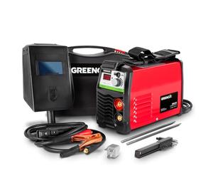 GREENCUT MMA200 Soldador Inverter eléctrico Potencia 25A 220-240V Tecnología IGBT Electrodos de 2.5-3.2mm Accesorios incluidos.