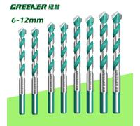 GREENERY Broca de Diamante Triangular de 6-12 mm para Concreto, Broca Multifuncional para Mampostería, Ladrillo, Azulejo, Mármol, Vidrio, Madera, Metal y Paredes 4PCS 6 8 10 12mm