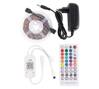 Greenice Kit Tira 36W 1.500Lm 150 LEDs 5 metros RGB Blister Transformador, Controlador, Control Bluetooth IP20 40.000H [CA-KITRGB-5M]