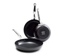 Greenpan barcelona hard anodized set de 3 sartenes antiadherentes de c