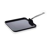 GreenPan Chatham Black Prime Midnight - Sartén antiadherente de cerámica anodizada dura de 11 pulgadas, sin PFAS, apta para lavavajillas, horno, color negro