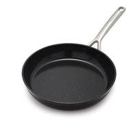 Greenpan GP5 Sartén antiadherente de cerámica avanzada anodizada dura y saludable, de 10 pulgadas, sin PFAS, inducción, apta para lavavajillas, horno y asador, color negro