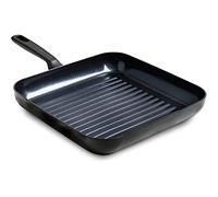 GreenPan Grill Memphis – Antiadherente de aluminio con revestimiento cerámico, 28 cm Negro