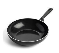 GreenPan Memphis Sartén Wok de Cerámica Saludable Antiadherente 30cm/3.6 Litros, Libre de PFAS, Inducción, Apta para Lavavajillas, Negro