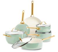GreenPan Padova Reserve Set de Ollas y Sartenes de 6 piezas, Verde/Crema