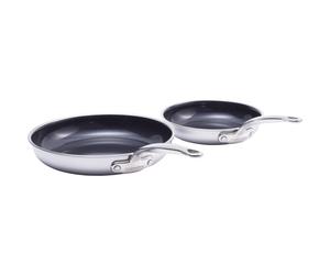 GreenPan Premiere Juego de Sartenes de Acero Inoxidable 2 Piezas, 20+28cm