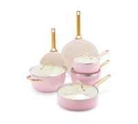 GreenPan Set de cacerola y sartén Padova 10 piezas Blush pink