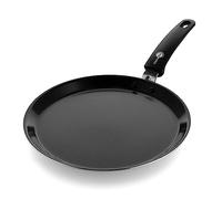 GreenPan Torino Sartén para crepes y panqueques de 28 cm con revestimiento cerámico antiadherente saludable, libre de PFAS, inducción, apta para horno hasta 160 °C, apta para lavavajillas, negra