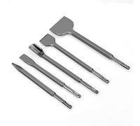 Greensen Juego de Cinceles SDS-Plus para Taladro Percutor, 5 Piezas, Brocas para Concreto con Cincel de Punta