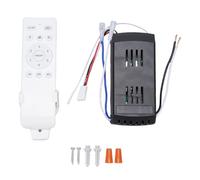 Greensen Kit Universal de Mando a Distancia para Ventilador de Techo, Controlador de Luz con Temporizador de 6 Velocidades DC, para Reposición