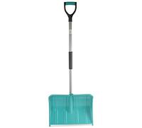 GREENSTAR - Pala de Nieve de Aluminio y Polipropileno, Mango Antideslizante Bimaterial, Cubo Ancho 485 mm x 360 mm, Longitud Total 130 cm
