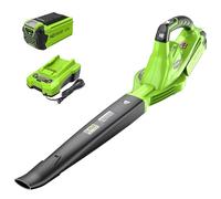 Greenworks Soplador inalámbrico 24252 G-MAX 40V 150 mph velocidad variable, batería 2Ah y cargador