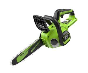 Greenworks 24V Sierra de Cadena Inalámbrica, Sierra Eléctrica a Batería Brushless 25cm con Aceitero Automático, Velocidad de Cadena 7.8m/s, Solo Herramienta