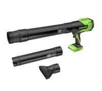 Soplador de hojas Greenworks de 24V, con una velocidad de 209 km/h y un caudal de 7,65 m³/min. Potente, ligero y compacto