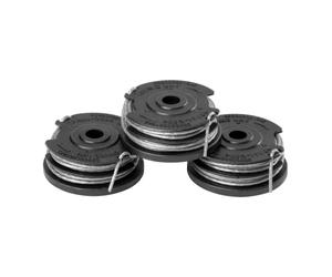 Greenworks Bobina de Hilo Doble, 1,65mm Diámetro y 4,8m del Cordón por Bobina, 3 piezas incluidas para 40V Cortabordes G40LT G40LTK2 G40LTK2x
