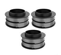 Greenworks - Bobina y línea de recortadora compatible con Gst1246 Gd40bc Gd40bck2x Gd40bcb 2 mm de diámetro 5,2 metros de nailon negro, 3 piezas de repuesto para herramientas de corte de césped de