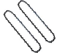 Greenworks Cadena de Sierra de 2 piezas para barras de 4 pulgadas (10 cm) - 26 cadenas de transmisión, cadena de bajo retroceso para mini Sierra de greenworks G24MCS10