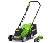 Greenworks cortacésped con batería, 24 v, 33 cm, motor sin escobilla