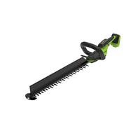 Greenworks Cortasetos a batería 24V 56 cm, motor brushless, cuchilla doble acción 28 mm, Hedge Sweeper integrado, empuñadura ergonómica, solo herramienta HT2202DA1