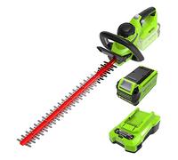Greenworks Cortasetos a batería G40HT61K2 - 61 cm, doble acción, corta hasta 27 mm, 40 V 2 Ah