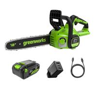 Greenworks Motosierra a batería GD24CS30K4 - 30 cm, sin escobillas, 24V 4Ah, cargador