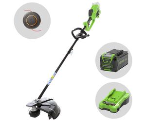 Greenworks GD40BC - Desbrozadora eléctrica a batería - 4Ah/40V