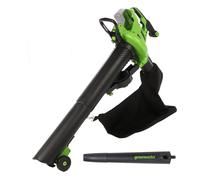 Greenworks GD48BVII - Soplador - Aspirador de batería - 48V - BATERÍA Y CARGADOR NO ESTÁN INCLUIDOS