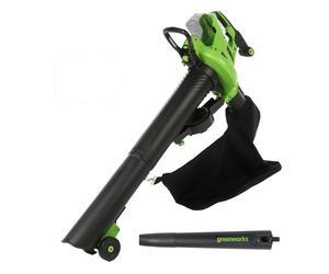 Greenworks GD48BVII - Soplador - Aspirador de batería - 48V - BATERÍA Y CARGADOR NO ESTÁN INCLUIDOS